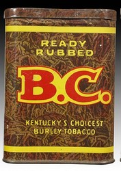 boite tabac bc ready rubbed