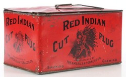 boite tabac red indian cut plug