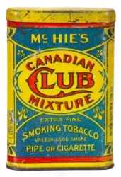 boite tabac canadian club