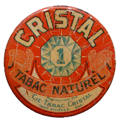 boite tabac cristal