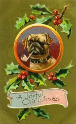 carte postale tabac pipe