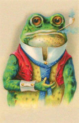 carte postale tabac pipe