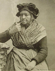 carte postale tabac pipe