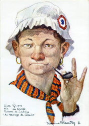 carte postale tabac pipe