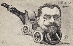 carte postale tabac georges trouillot pipe