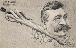 carte postale léon mougeot pipe