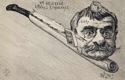 Théophile Delcassé carte postale tabac pipe