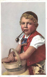 carte postale tabac pipe