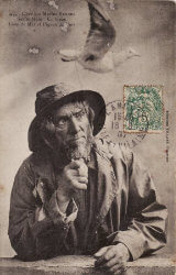 carte postale tabac pipe marin pêcheur