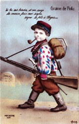 carte postale tabac pipe poilu