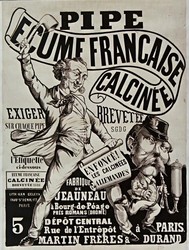 écume française calcinée pipe