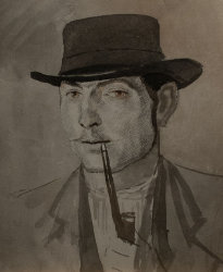 László Mednyánszky pipe