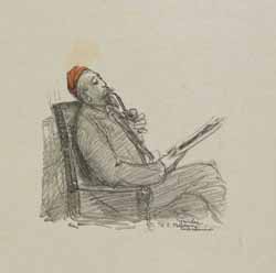 Théophile-Alexandre Steinlen Anatole France pipe