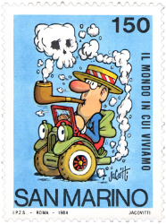 carte postale tabac pipe