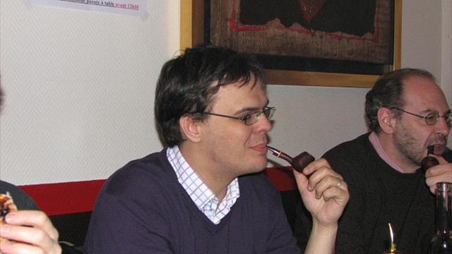 diners parisiens fumeurs de pipe