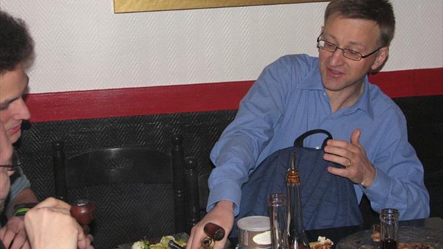 diners parisiens fumeurs de pipe