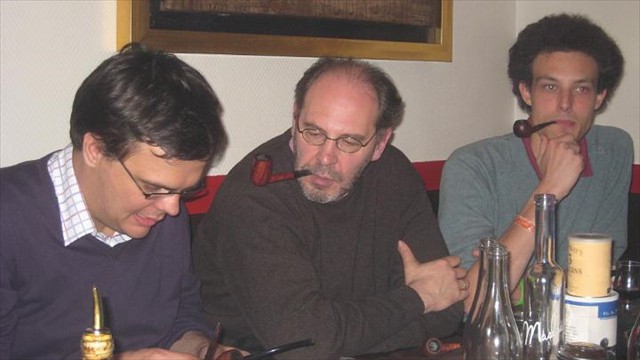 diners parisiens fumeurs de pipe