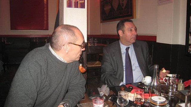 diners parisiens fumeurs de pipe