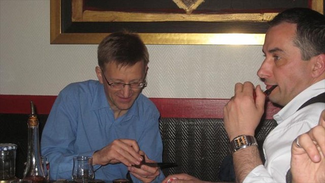 diners parisiens fumeurs de pipe