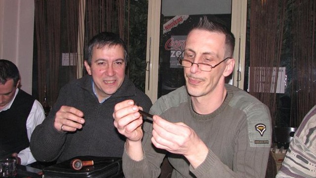 diners parisiens fumeurs de pipe